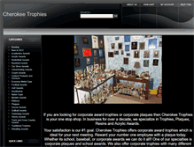 Tablet Screenshot of cherokeetrophies.com
